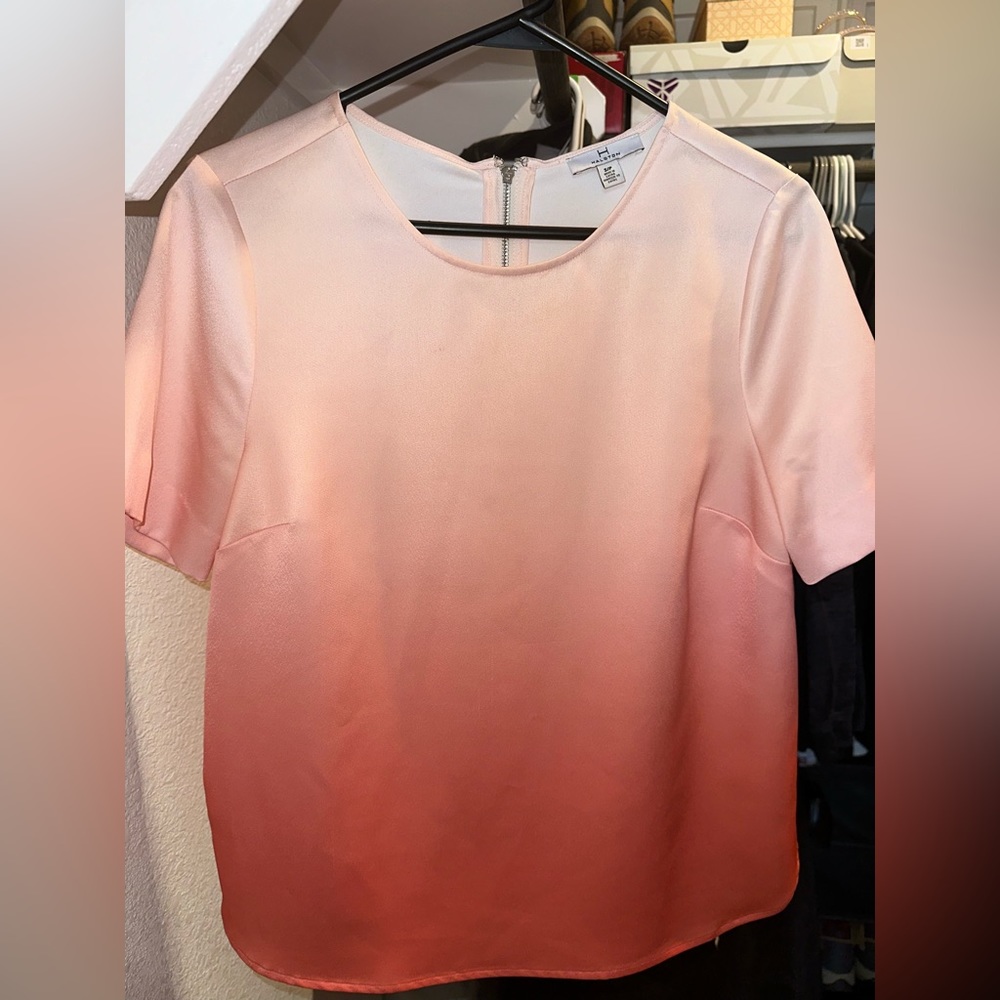 Ombré pink blouse